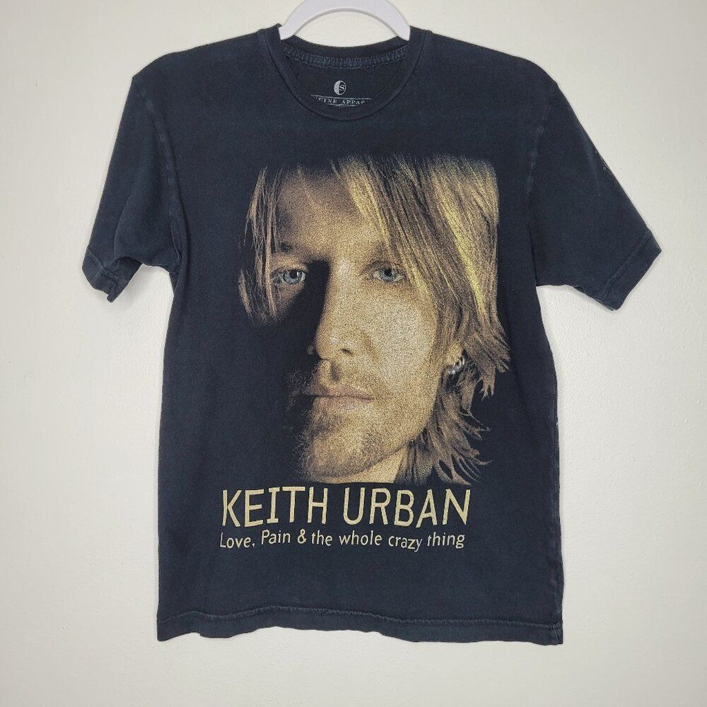 Keith Urban 2007 love pain and the whole crazy thing tour shirt size small